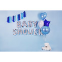 Balon Folie Litera O, 35cm, argintiu