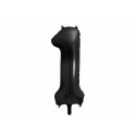 Balon folie Cifra 1, 86cm, negru
