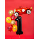 Balon folie Cifra 1, 86cm, negru