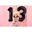 Balon folie Cifra 1, 86cm, negru