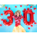 Balon folie cifra 1, 86cm, roșu