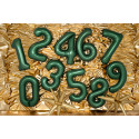Balon folie Numărul 1, 86cm, Verde sticlă