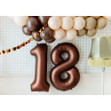 Balon Folie Cifra 1, 86cm, mocha