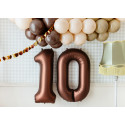 Balon Folie Cifra 1, 86cm, mocha