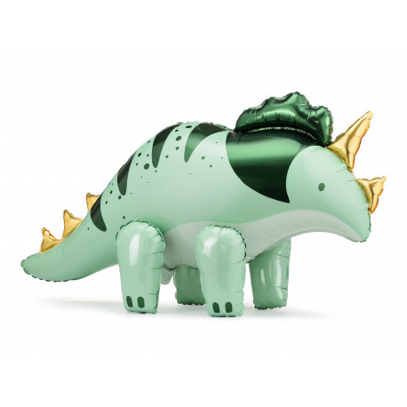 Balon folie Triceratops, 101 x 60,5 cm, verde