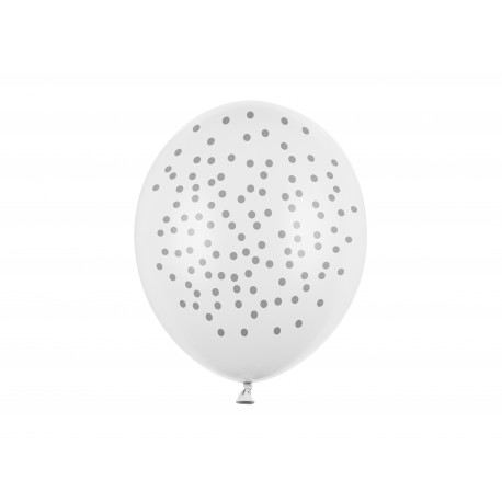 Baloane 30cm, Buline, Alb Pur Pastelat