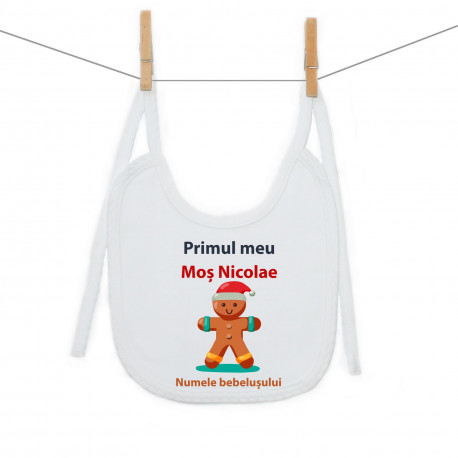 Bavetă cu șnur Primul meu Moș Nicolae
