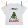 Tricou cu mânecă scurtă La noapte nu dorm, îl aștept pe Moș Crăciun