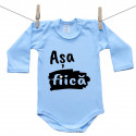 Body albastru cu mânecă lungă Așa fiică