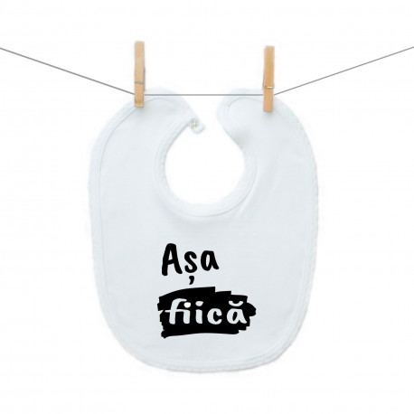 Bavetă cu capse Așa fiică Bavetă cu capse Așa fiică