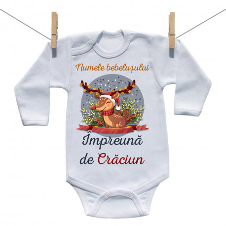 Body cu mânecă lungă Împreună de Crăciun