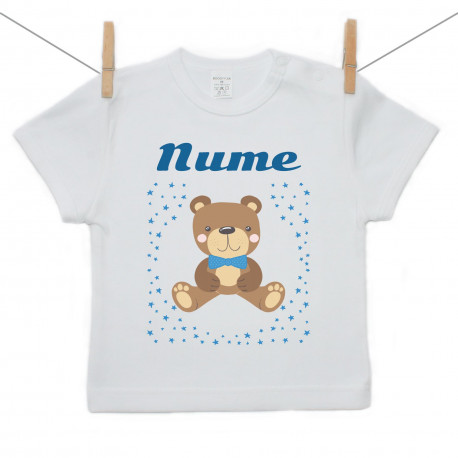 Tricou cu mânecă scurtă Cu ursuleț pentru băieți