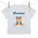 Tricou cu mânecă scurtă Cu ursuleț pentru băieți