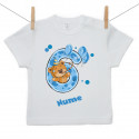 Tricou cu mânecă scurtă Am 6 ani cu ursuleț pentru băieței