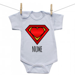 Body cu mânecă scurtă Super bebe