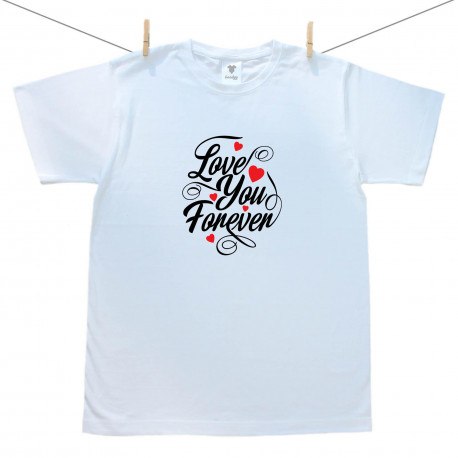 Tricou pentru bărbați cu mânecă scurtă Love you forever
