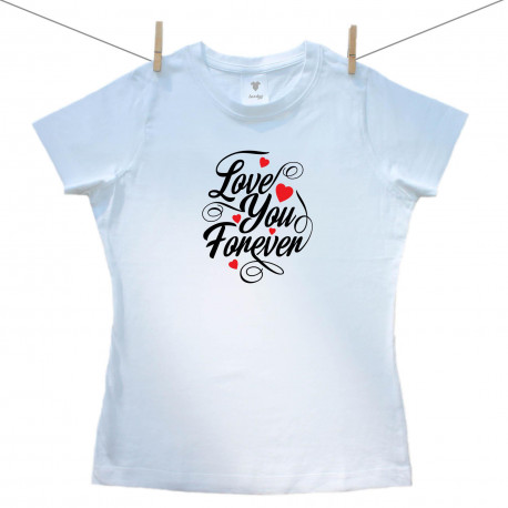 Tricou pentru femei cu mânecă scurtă Love you forever