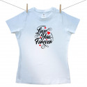 Tricou pentru femei cu mânecă scurtă Love you forever