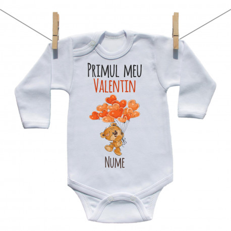 Body cu mânecă lungă Primul meu Valentin