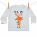 Tricou cu mânecă lungă Primul meu Valentin