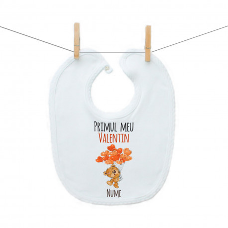 Bavetă cu capse Primul meu Valentin