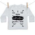 Tricou cu mânecă lungă Instrucțiuni pentru tati