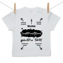 Tricou cu mânecă scurtă Instrucțiuni pentru tati