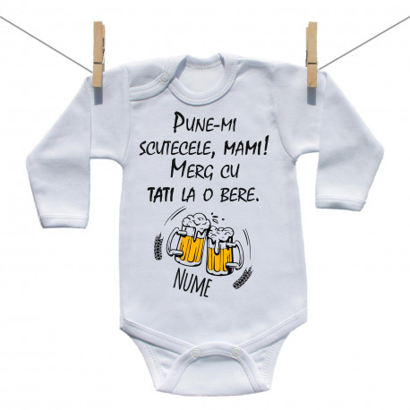 Body cu mânecă lungă Merg cu tati la o bere