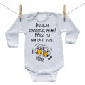 Body cu mânecă lungă Merg cu tati la o bere