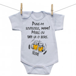 Body cu mânecă scurtă Merg cu tati la o bere