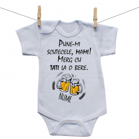 Body cu mânecă scurtă Merg cu tati la o bere