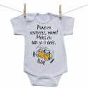 Body cu mânecă scurtă Merg cu tati la o bere