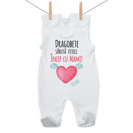 Salopetă Dragobete sărută fetele. Încep cu Mami!