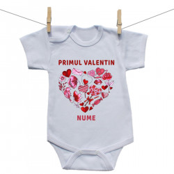 Body cu mânecă scurtă Primul Valentin