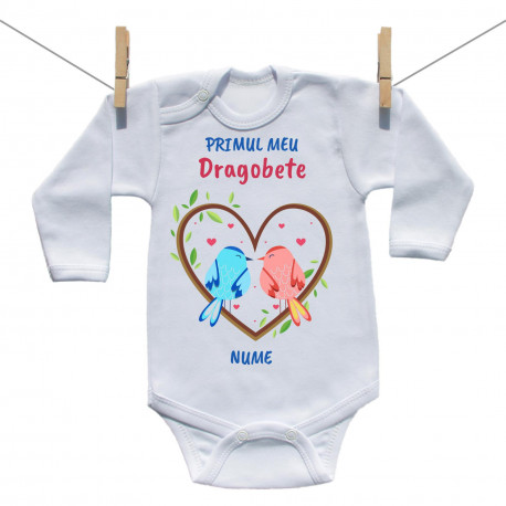 Body cu mânecă lungă Primul meu Dragobete