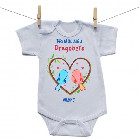 Body cu mânecă scurtă Primul meu Dragobete