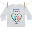 Tricou cu mânecă lungă Primul meu Dragobete