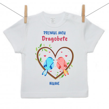 Tricou cu mânecă scurtă Primul meu Dragobete