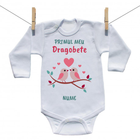 Body cu mânecă lungă Primul meu Dragobete