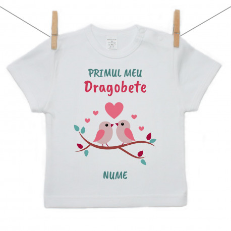 Tricou cu mânecă scurtă Primul meu Dragobete