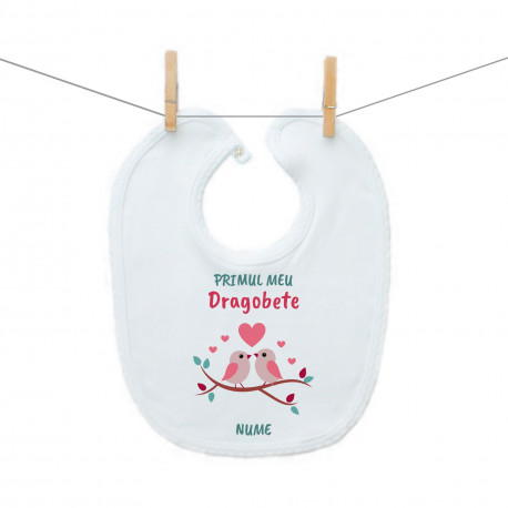 Bavetă cu capse Primul meu Dragobete
