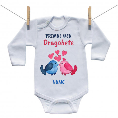 Body cu mânecă lungă Primul meu Dragobete