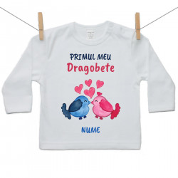 Tricou cu mânecă lungă Primul meu Dragobete