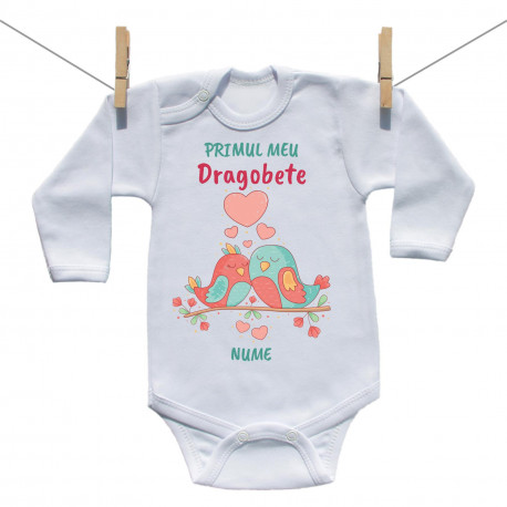 Body cu mânecă lungă Primul meu Dragobete
