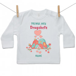 Tricou cu mânecă lungă Primul meu Dragobete