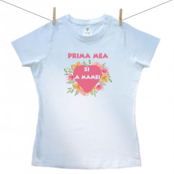 Tricou pentru femei cu mânecă scurtă Prima mea Zi a Mamei