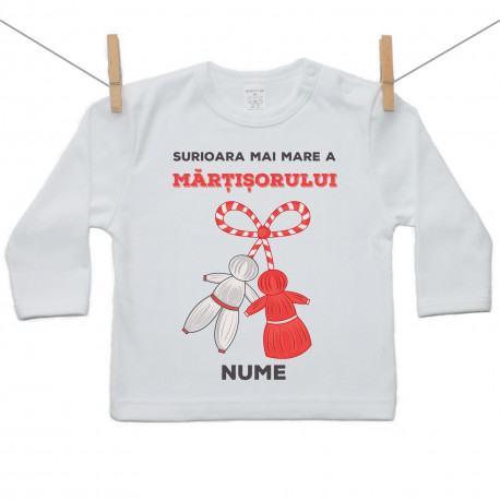 Tricou cu mânecă lungă Surioara mai mare a Mărțișorului