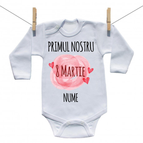Body cu mânecă lungă Primul nostru 8 Martie Body cu mânecă lungă Primul nostru 8 Martie