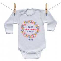 Body cu mânecă lungă Sunt mărțișorul mamei