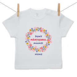 Tricou cu mânecă scurtă Sunt mărțișorul mamei
